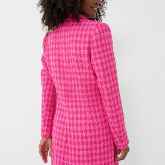 $198 Tuckernuck Pomander Place Magenta Tweed Stacie Dress Xl - Picture 6 of 10